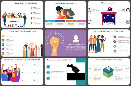 Social Rights Powerpoint Templates